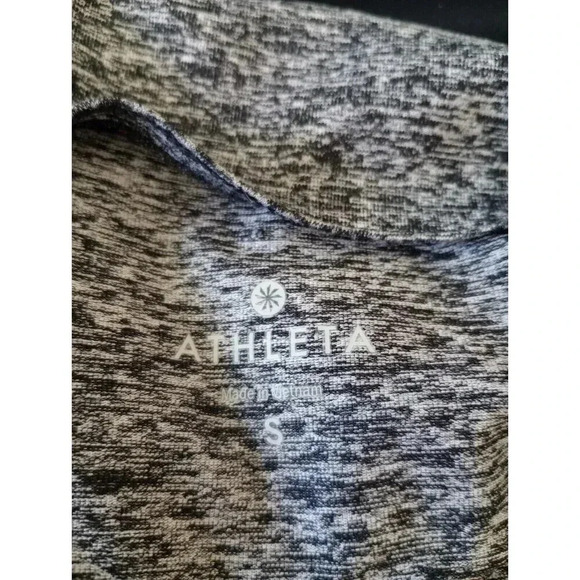 Athleta Running Wild Half Zip Jacket Gray Black Casual Outdoor Activewear Small - Picture 7 of 9